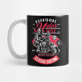 Motorcycle Rider, Vintage Retro Classic Mug